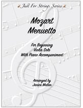 Mozart Menuetto for Beginning Violin P.O.D cover